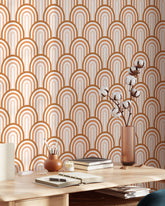 Abstract Boho Arches Wallpaper
